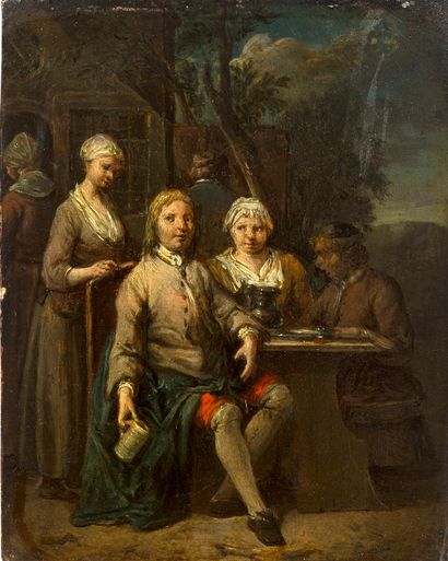 ÉCOLE AUTRICHIENNE, VERS 1720 DANS LE GOÛT DE DAVID TENIERS