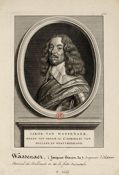 GERRIT VAN HONTHORST UTRECHT, 1592 - 1656 
Portrait de Jacob van Wassenaer Obdam...