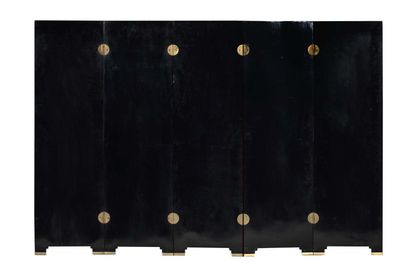 Pham Hau (1903-1995) 
Village animé

Lacquer with gold and silver highlights

Screen...