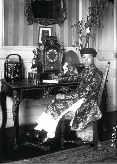 Paul Jean Marie DUCUING (1867/68-1949) 
Portrait de l’empereur d’Annam S.M. Khải...