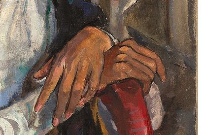 Alix AYMÉ (1894-1989) 
Thi Ba的肖像，约1935年

布面油画，右下角有签名

81 x 60 cm - 31 7/8 x 23 5/8...