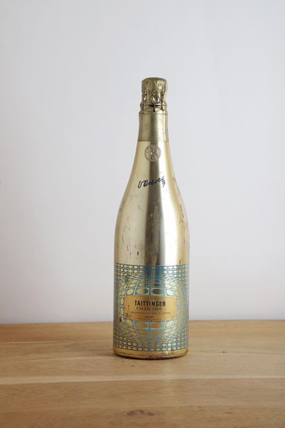 null 1 B CHAMPAGNE COLLECTION VASARELY (bouteille sale avec accrocs) - 1978 - Ta...
