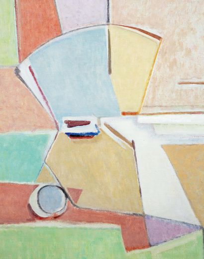 Geer van VELDE (1898 - 1977) Composition, c. 1961 Oil on canvas, signed with monogram...