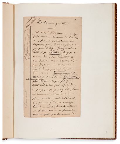 VERLAINE PAUL (1844-1896) Exceptionnel recueil de six manuscrits de Paul Verlaine.
27...