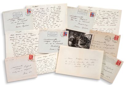 CHAR RENÉ (1907-1988) Correspondance d'environ 520 lettres et cartes postales autographes...