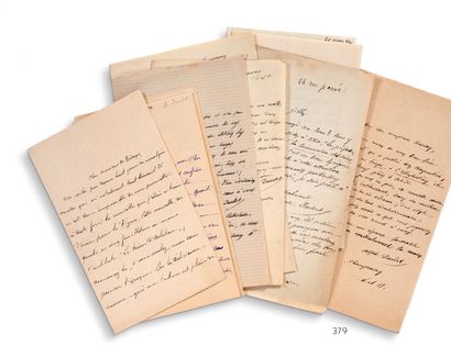 DAUDET Alphonse (1840-1897) Correspondance autographe signée.
Vingt-deux lettres...