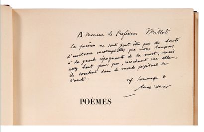 CHAR RENÉ (1907-1988) Poèmes, 14 bois de Nicolas DE STAËL, Paris, sans nom d'éditeur...