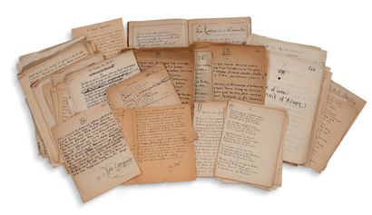 LARGUIER Léo (1878-1950) Important ensemble de manuscrits poétiques, 1893-1904 ;
Environ...