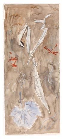 André MASSON (1896-1987) La mante religieuse Aquarelle, signée en bas à gauche 48...