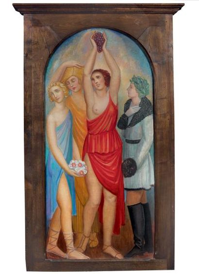 Angel ZARRAGA (1886-1946) Les quatre saisons Huile sur toile, signée en bas à gauche...