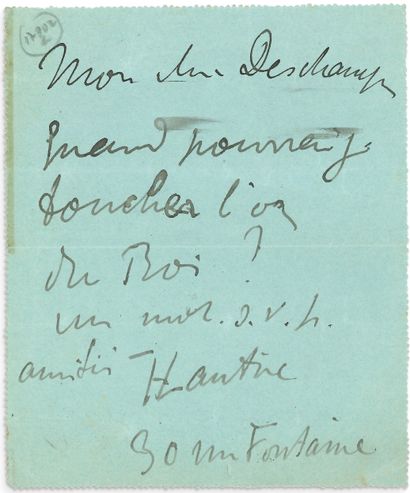 TOULOUSE-LAUTREC HENRI DE (1864-1901). 3 L.A.S. «HTLautrec», [Paris mars-juillet...