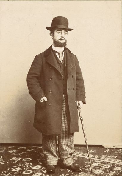 [TOULOUSE-LAUTREC Henri de (1864-1901)]. Photographie, épreuve d'époque sur papier...