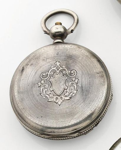 VACHERON FRERES N° 61760, vers 1850 Montre de poche en argent. Boitier "savonnette"...