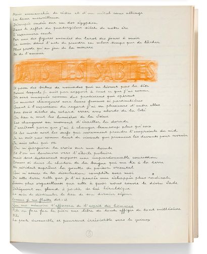 BRETON André (1896-1966). MANUSCRIT autographe signé « André Breton », LES ÉTATS...