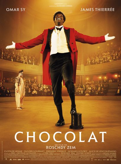 Clap du film Chocolat (2016) de Roschdy Zem avec Omar Sy Plastique, 20 x 20 cm 

e...