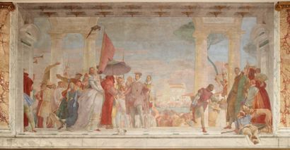 35276 GIOVANNI DOMENICO TIEPOLO VENISE, 1727 - 1804 
Recto : Etude pour la visite...