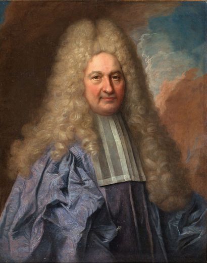 ATTRIBUÉ À NICOLAS DE LARGILLIERE PARIS, 1656 - 1746 
Portrait présumé d'un échevin...
