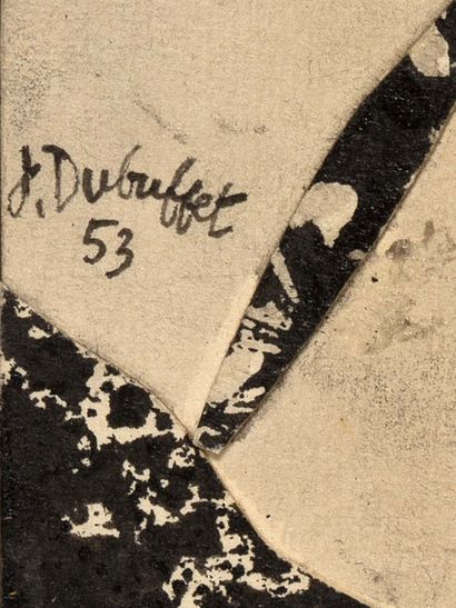 Jean Dubuffet (1901-1985) 
Marcheur en montagne, 1953

Assemblage d'empreintes, technique...
