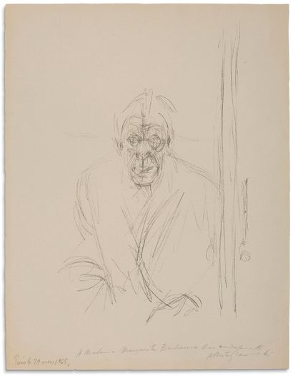 Alberto GIACOMETTI (1901-1966) 
Autoportrait, 1963

Lithograph on Rives paper, Maeght...