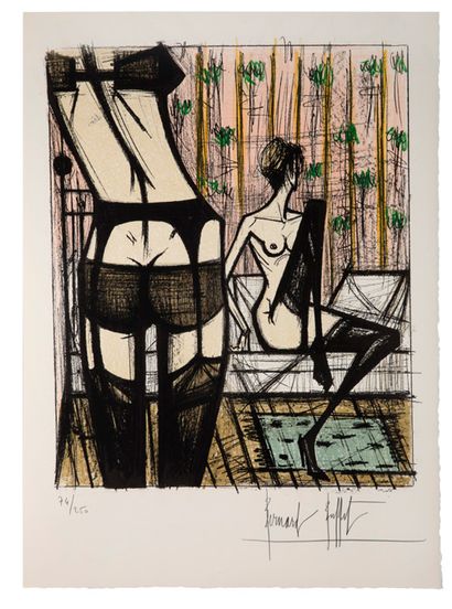 Bernard BUFFET (1928-1999) 
Jeux de Dames, 1970

Coffret portfolio de 20 lithographies...