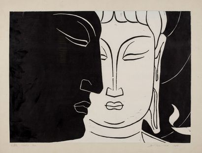 MA DESHENG (NÉ EN 1952) 
Sans titre, 1980

Linocut on paper, signed and dated lower...