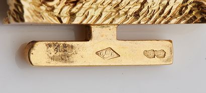 GEORGES LENFANT 
"PAILLETTE" BRACELET 

BRACELET "RIBBON 

18k (750) gold

Hallmark...