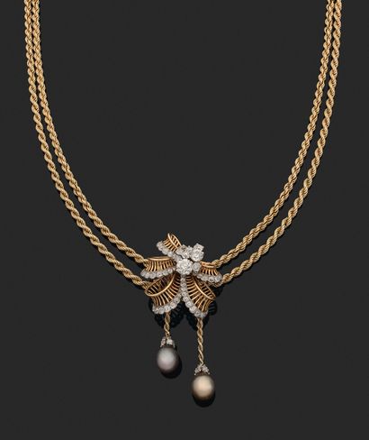 CARTIER 
"FINE PEARLS" CLIP

Clip "Loops" Can be worn on a necklace "Drapery

Old...