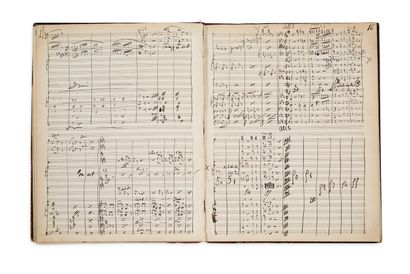 BIZET Georges (1838-1875) MANUSCRIT MUSICAL autographe signé « Georges Bizet », Ouverture...