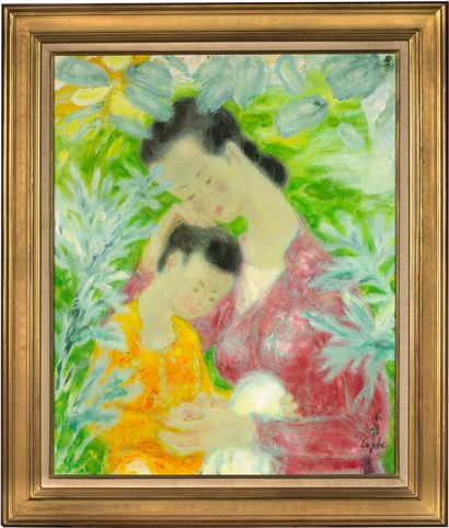 Le Pho (1907-2001) 
Maternité

Huile sur toile, signée en bas à droite

73.5 x 60.5...