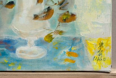 Le Pho (1907-2001) 
白色花瓶里的花

布面油画，右下角有签名

61 x 38 cm - 24 x 14 7/8 in.



夏洛特-阿古...