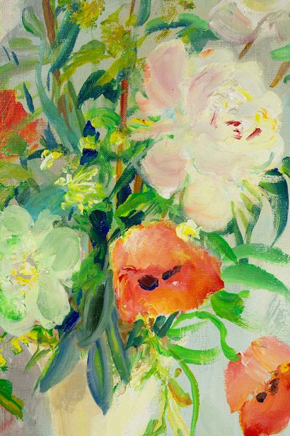 Le Pho (1907-2001) 
*Fleurs

Huile sur toile, signée en bas à droite, titrée au dos...