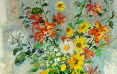 Le Pho (1907-2001) 
Fleurs dans un vase blanc

Oil on canvas, signed lower right

61...
