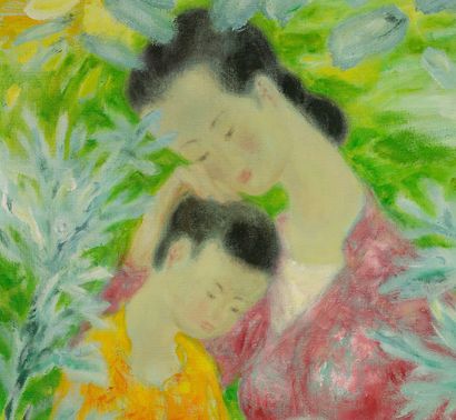 Le Pho (1907-2001) 
Maternité

Huile sur toile, signée en bas à droite

73.5 x 60.5...
