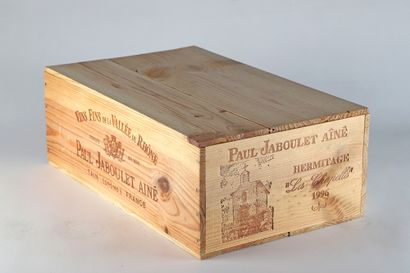 null 12 B HERMITAGE LA CHAPELLE (Original wooden case) - 1996 - Jaboulet Ainé