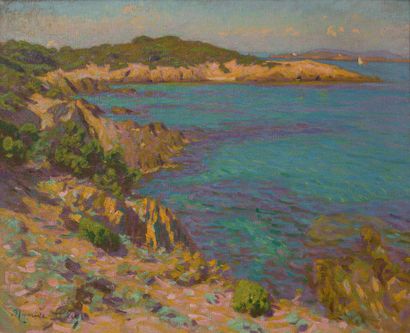 MAURICE ELIOT (1862 - 1945) 
银色海滩的周边环境，波克罗尔，约1904年

布面油画，左下角有签名

布面油画，左下角有签名

60...