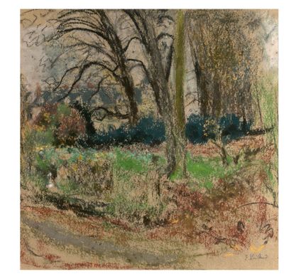 EDOUARD VUILLARD (1868 - 1940) 
Paysage d'hiver aux Clayes, vers 1932 - 1938



Pastel...