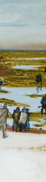 MAURICE BRIANCHON (1899 - 1979) 
低潮或地衣收集者

布面油画

右下方有签名

布面油画，右下角有签名

60 x 73 cm...