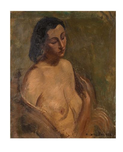 AMÉDÉE DE LA PATELLIÈRE (1890/1932) 
坐着的女性裸体


布面油画
右下方有签名
布面油画，右下角有签名
60 x 50 cm...