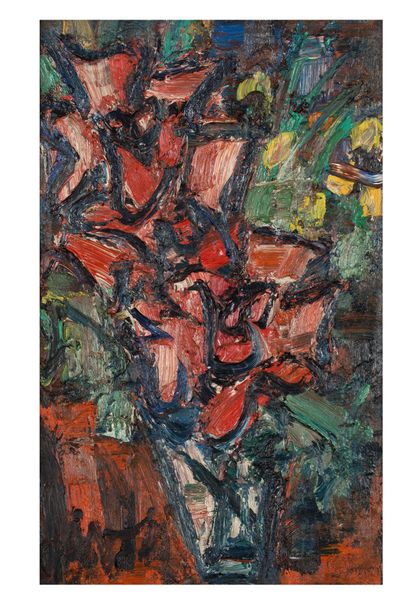 GEN PAUL (1895 - 1975) 
一束花

油料在Isorel上

左下方有签名

硬纸板上的油画，左下角有签名

35,5 x 22 cm - 14...