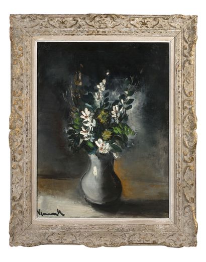 Maurice DE VLAMINCK (1876 - 1958) 
一束花

布面油画

左下方有签名

布面油画，左下角有签名

65 x 51 cm - 25...