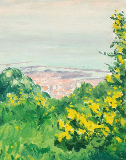 Albert MARQUET (1875 - 1947) 
从山上看阿尔及尔湾，1924或1932年



板上油彩

左下方有签名

板面油画，左下角有签名

33...
