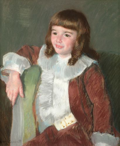 Mary CASSATT (1844 - 1926) 
° Portrait of Pierre, vers 1906

Pastel on paper laid...