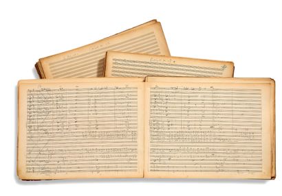 OFFENBACH Jacques (1819 - 1880) MANUSCRIT MUSICAL autographe, Les Brigands, [1869]...