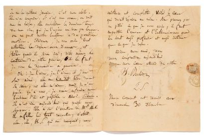 BERLIOZ Hector (1803 - 1869) L.A.S. «H. Berlioz»,19 décembre [1832], à Franz LISZT...