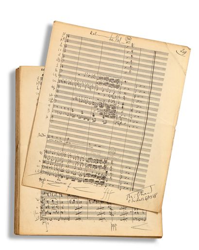 MILHAUD Darius (1892 - 1974) MUSICAL MANUSCRIT autograph "Milhaud", Médée, opera...