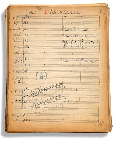 HAHN Reynaldo (1874 - 1947) Autograph musical manuscript, Le Bal de Béatrice d'Este...