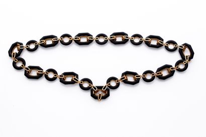 VAN CLEEF & ARPELS Parure composée d'un collier et d'un bracelet pouvant se porter...