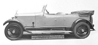 1925 ROLLS-ROYCE Torpedo Tourer 20 HP Barker EX MAHARAJA DE JAMU & KASHMIR EN 1925...