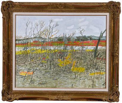Maurice BRIANCHON (1899-1979) 
冈贝斯的池塘，1967年

布面油画 左下方有签名

65,5 x 81,5 cm - 25 3/4...