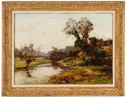 Maurice LÉVIS (1860-1940) 
Environs de Bar-sur-Seine, Aube

Oil on canvas, signed...